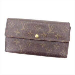Louis Vuitton Wallet Purse Monogram Brown Woman Authentic Used I059